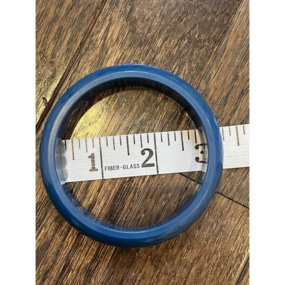 Furla Bangle Bracelet Teal Blue 3 A Set Made In Italy - Picture 6 of 6